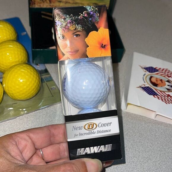 Royal Birkdale Golf Club Adult Golf Course Pin Cut Balls and Pencils Yellow NWOT - Picture 4 of 6